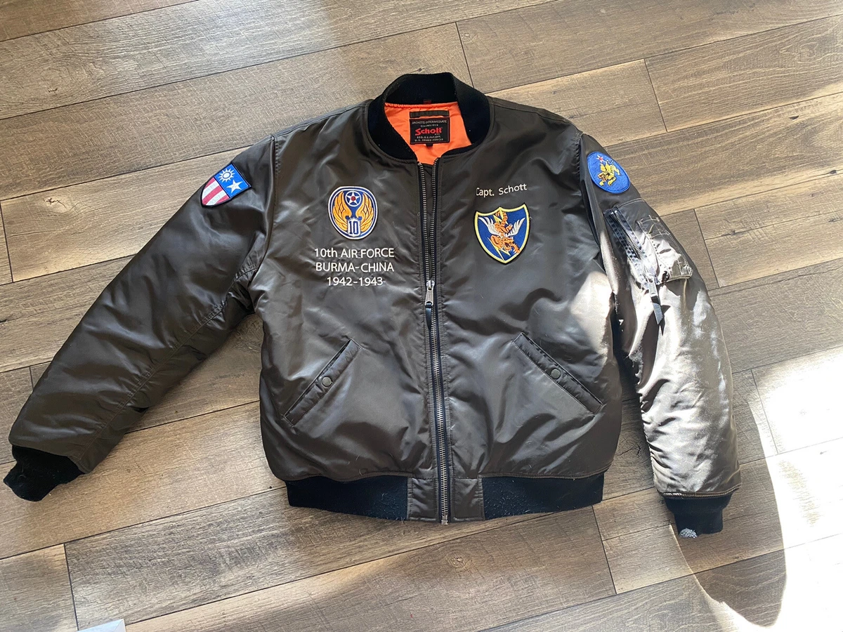 Problemer erindringer Array Schott USAF Capt. China American Heavy Bomber Jacket SZ 2XL WW2 | eBay