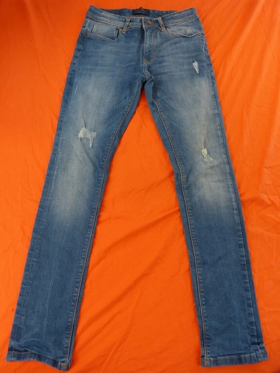 BERSHKA Jean Femme Taille 28 US 38 Fr Taille Haute Slim eBay