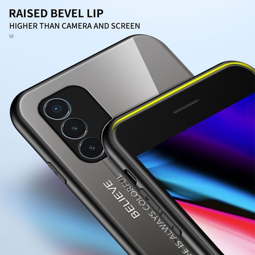 For OnePlus Nord N200 5G/CE 5G Case Gradient Glass Rubber Shockproof Thin Cover - Picture 8 of 32