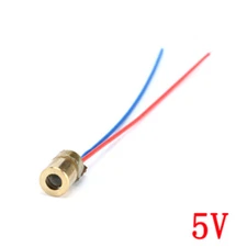 10/100pcs Adjustable Laser Dot Diode Module Red Copper Head 650nm 6mm 3V/5V 5mW