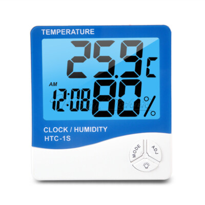 HTC-1S Thermometer Hygrometer LCD Temperature Humidity Meter Weather Station