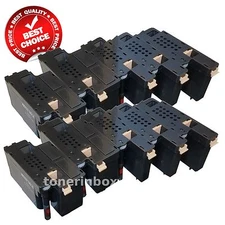 10 PK Color Toner Cartridge Set for Dell E525w E525 Printer 593-BBJX HIGH YIELD