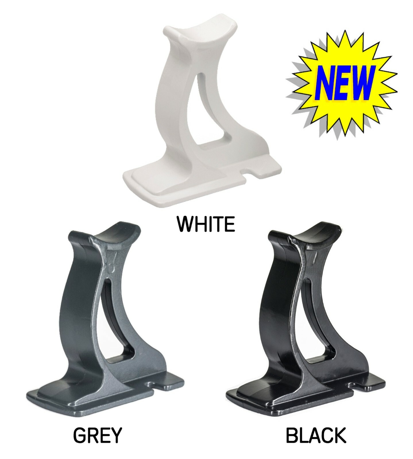 Negro | Blanco | Gris Columna Universal Radiador Soporte de Piso Pies - 100 mm