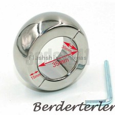 Stainless Steel ring Scrotum Restraint Testicle Pendant Ball Stretcher New