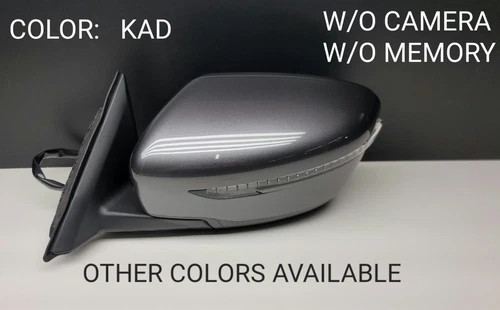 Drivers Side View Power Mirror for 17-18 Nissan Rogue Heated Signal COLOR KAD