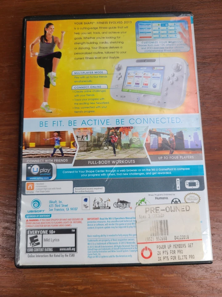 Your Shape Fitness Evolved 2013 (Nintendo Wii U, 2012) Complete w/ Manual CIB - Image 2 of 3