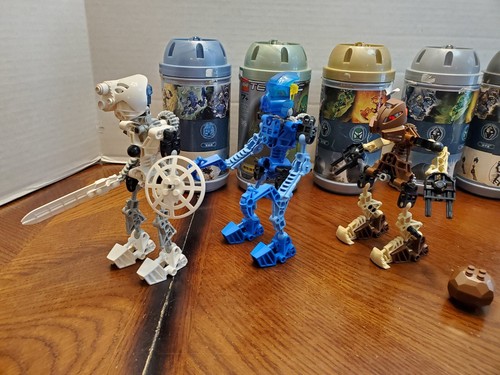 2001 Lego Bionicle ORIGINAL Toa Mata 8531 - 8536 Canister Manual Complete Sets - Picture 18 of 21