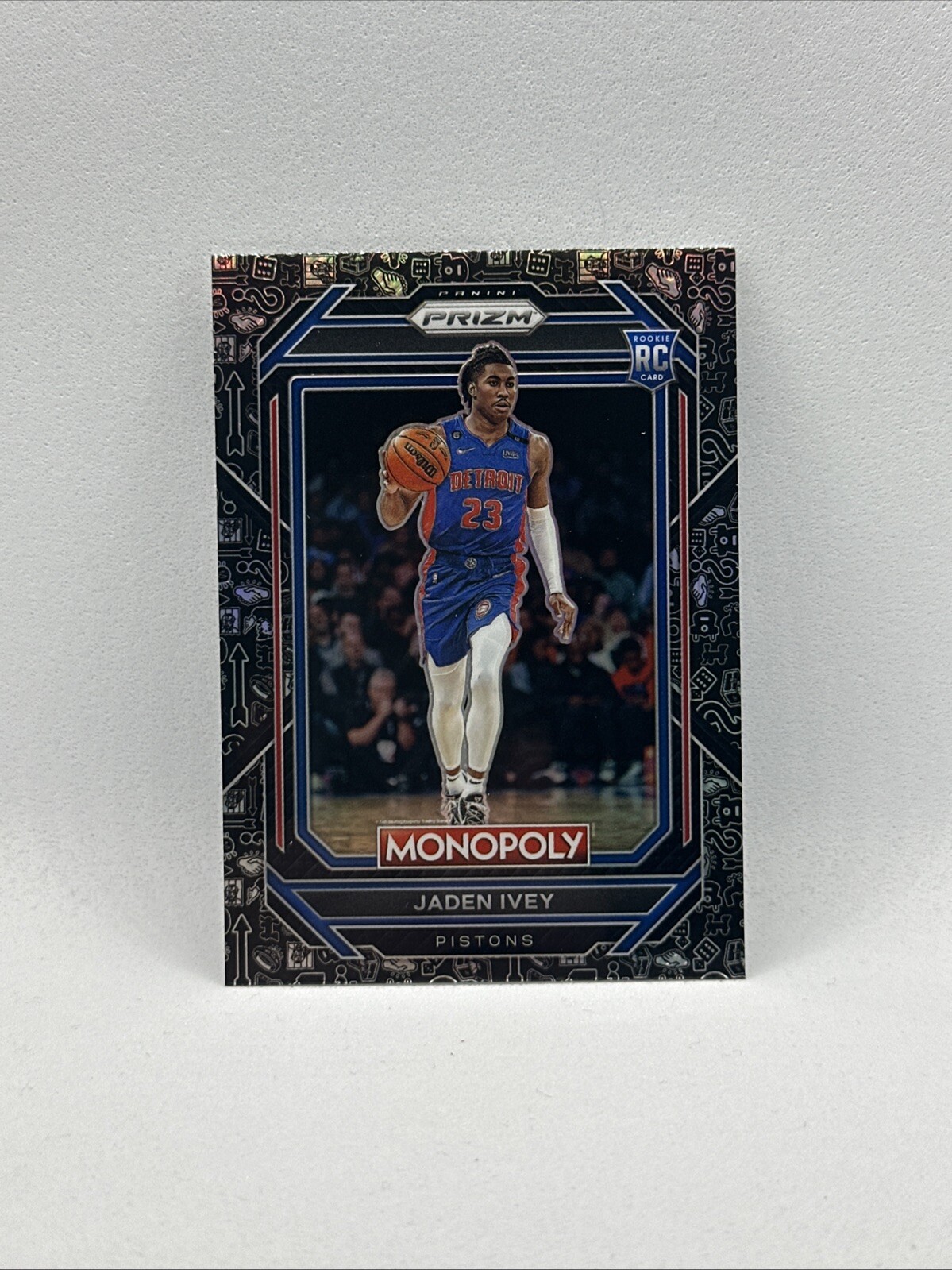 Jaden Ivey 2022-23 Prizm Monopoly Black Icons Rookie RC #26 SP Pistons (CB)