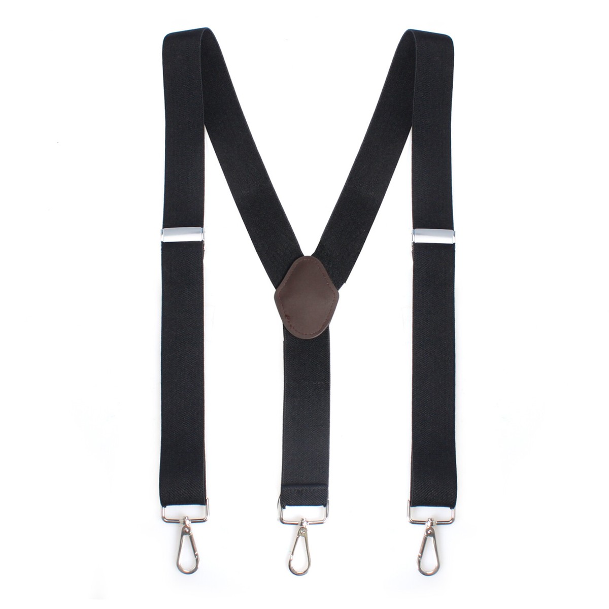 Men's Elastic Braces (Suspenders) - Y-Back Adjustable Button Hole Style, 25mm Wide