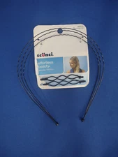 *SCUNCI  BLACK  METAL WIRE HEADBAND & BARRETTES * 3 PIECE SET * #38201-A