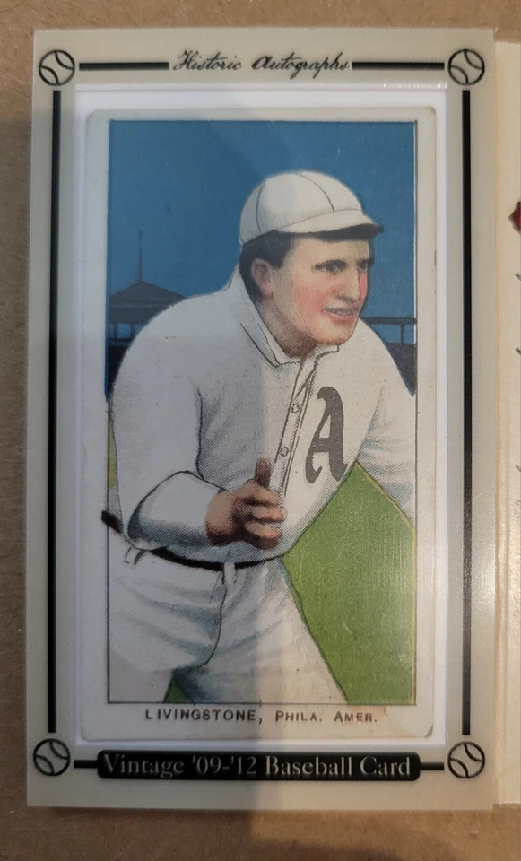 Autógrafos históricos T206 T205 1909 automático CY YOUNG (HOF) & PADDY LIVINGSTON Foto 4 de 4