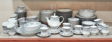 Noritake Burlington 2081 China EXCELLENT Cond 1940s Never Used Platinum Trim