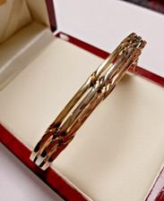 9ct vintage multi colour gold bangle  Pre owned Weight 15.4 grams