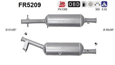 DPF Rußpartikelfilter Dieselpartikelfilter AS FR5209 Cordierit für OPEL COMBO K9