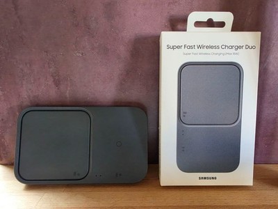 Samsung * Super Fast Wireless Charger Duo * grau * wie neu