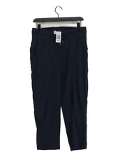 Lululemon Women's Sports Bottoms UK 12 Blue Nylon with Elastane Sweatpants