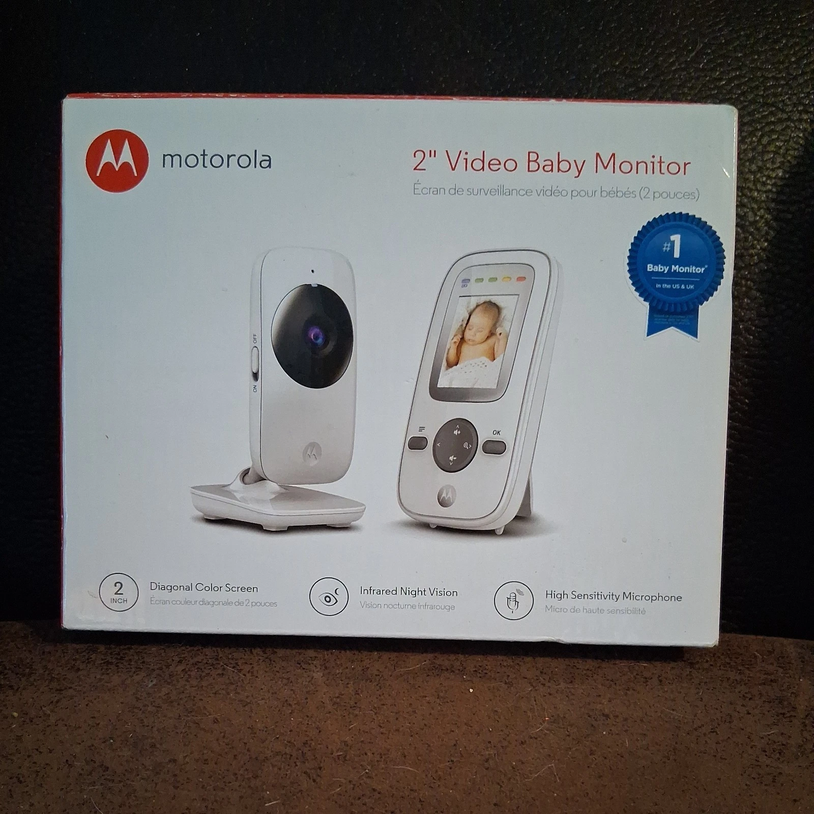 Motorola MBP481 2.4 GHz Digital Video Baby Monitor Camera 2" Color Display