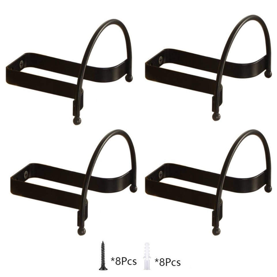 Hat Rack Bracket Wall Mounted Hat Holder Rack with 4 Brackets Space Saving Storage for ...