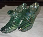 Vintage Fenton Art Glass Shoe Slippers Lot of 6 -multiple colors