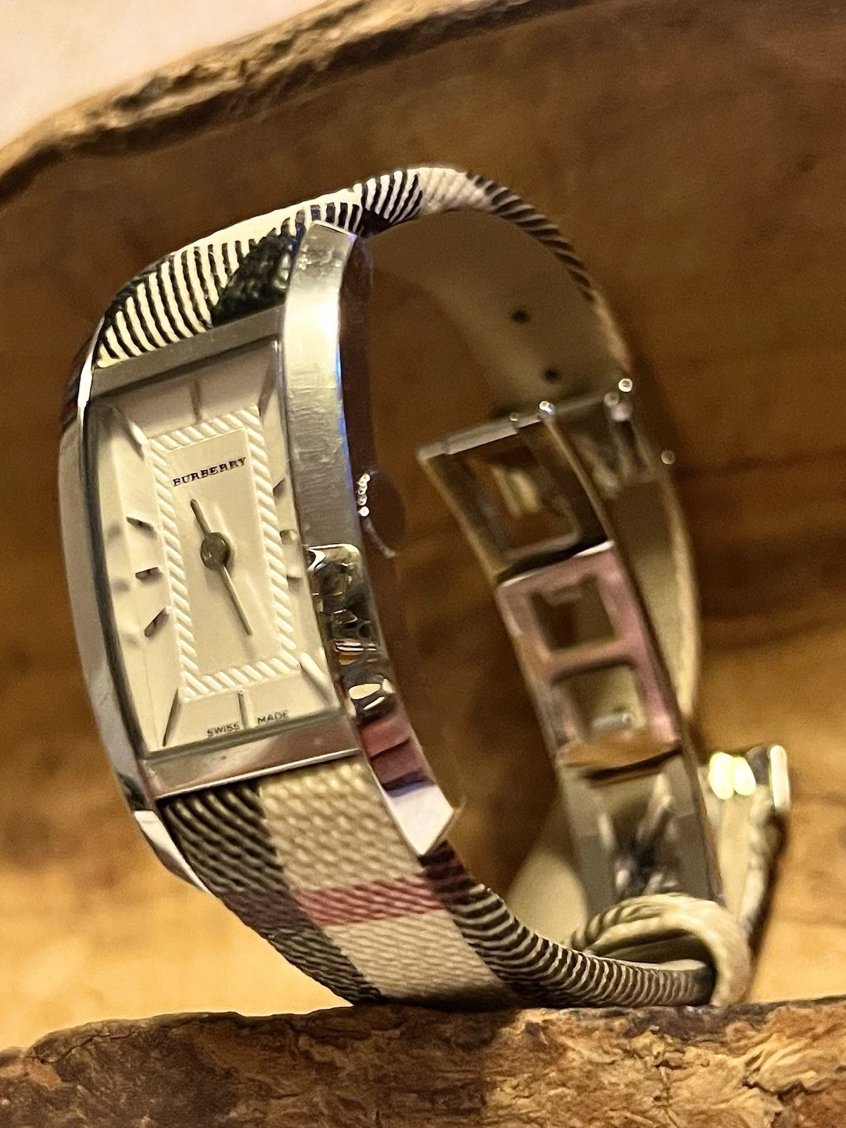Orologio da donna Burberry Heritage con bracciale a quadri swiss made con r 100 piedi