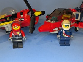 LEGO CITY: Air Show Jet 60177 & Race Plane 60144 Pair - No Box Or Manual