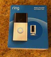 Ring Starter Set with Battery Doorbell and Indoor Cam Brand New