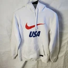 Nike Hoodie Mens M White Sweatshirt USMNT USWNT USA Soccer National Team 891720