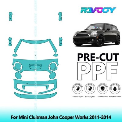 PreCut Paint Protection Film PPF For Mini Clubman John Cooper Works 2011-2014