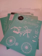 Chalk Couture Stencils Size B Approximately 8.5" x 11" Lot of 5