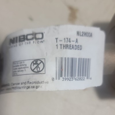 NIBCO T-174-A 1 in Bronze Gate Valve Manual Threaded Class 300 600 WOG