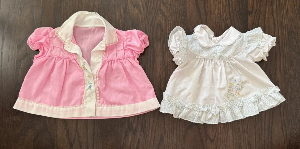 Lote De Colección De 5 Vestidos Bebé Niña o Muñeca Trajes Floral Primavera Recién Nacido-9m Foto 2 de 4