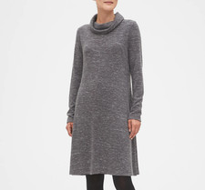 Banana Republic Women's Cozy Cowl Neck Fit & Flare Sweater Dress - Small Petite