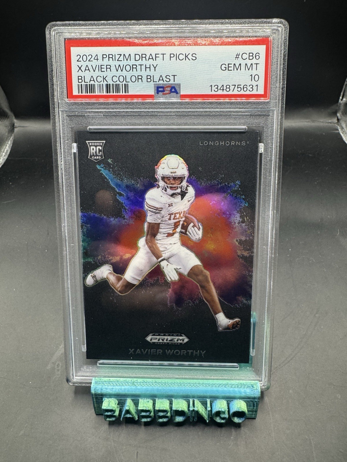 2024 Panini Prizm Draft Picks - Black Color Blast Xavier Worthy #CB-6 (RC)