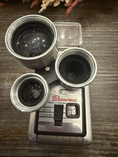 Kodak Brownie TURRET 3-Lens 8mm Home Movie Camera 1950s.