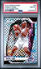 2024 PANINI PRIZM WNBA CHECKERBOARD #59 CHERYL FORD PSA 8 1/1