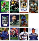 11 original hand signed autographed NFL legends cards