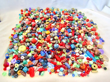Beads for Jewelry Making - Art Glass  Clay Loose Beads, With Wooden Discs