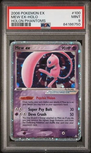 2006 Pokemon Ex Holon Phantoms Mew Ex Holo #100 PSA 9