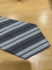 Brooks Brothers Italian Silk Grey Striped Tie
