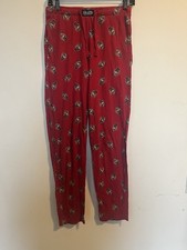 Polo Ralph Lauren Red Pajama Pants Bear Print Size XS Christmas Sleepwear EUC