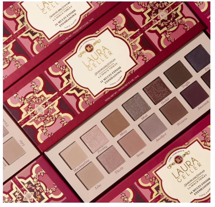 LAURA GELLER NEW YORK Staples 14 Multi-Finish Eyeshadows - La Dolce Violet - Image 4 of 4