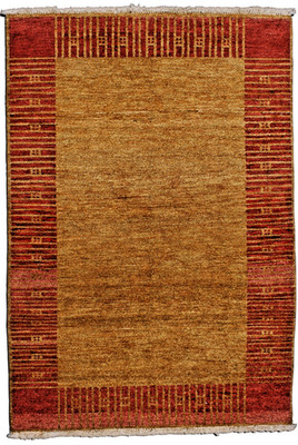 Brown Hand Knotted Wool Living Room Carpets Living Room Modern Area Rugs 3x5 ft