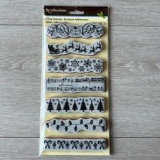 Recollections Christmas Cling Stamps Scrapbooking