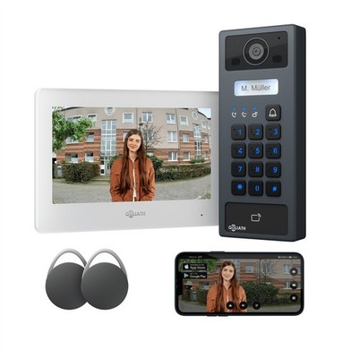 GOLIATH Basic 2-Draht BUS Türsprechanlage | FullHD | App | RFID & Keypad