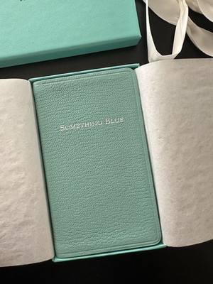 Vintage Tiffany & Co. Something Blue Leather Lined Journal