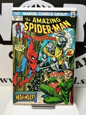 Amazing Spider-Man #124 Marvel Key Comic Book Bronze Age Banger 1st App Man-Wolf