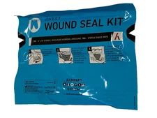 Safeguard Chest Wound Seal Kit Military EMT First Aid Emergency 6X8'' HHWSK02
