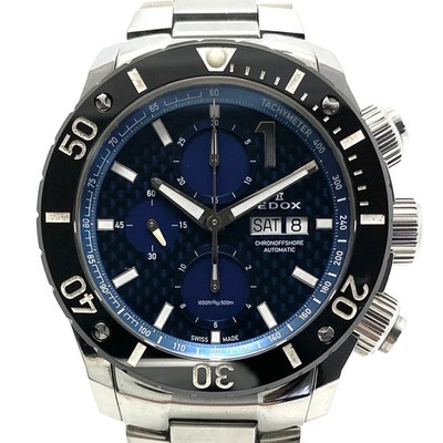 Edox Chronoffshore 1 Chronograph Automatic Blue Men's Watch From Japan