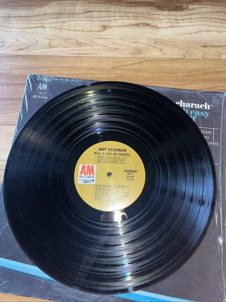 Burt Bacharach Make It Easy On Yourself Vinyl LP Record 1969 Original Wrapped Foto 4 de 4
