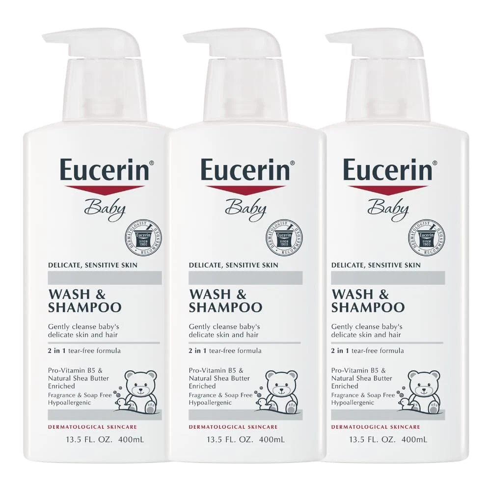 Baby Unscented Baby Shampoo and Body Wash, Hypoallergenic, Tear Free Shampoo and